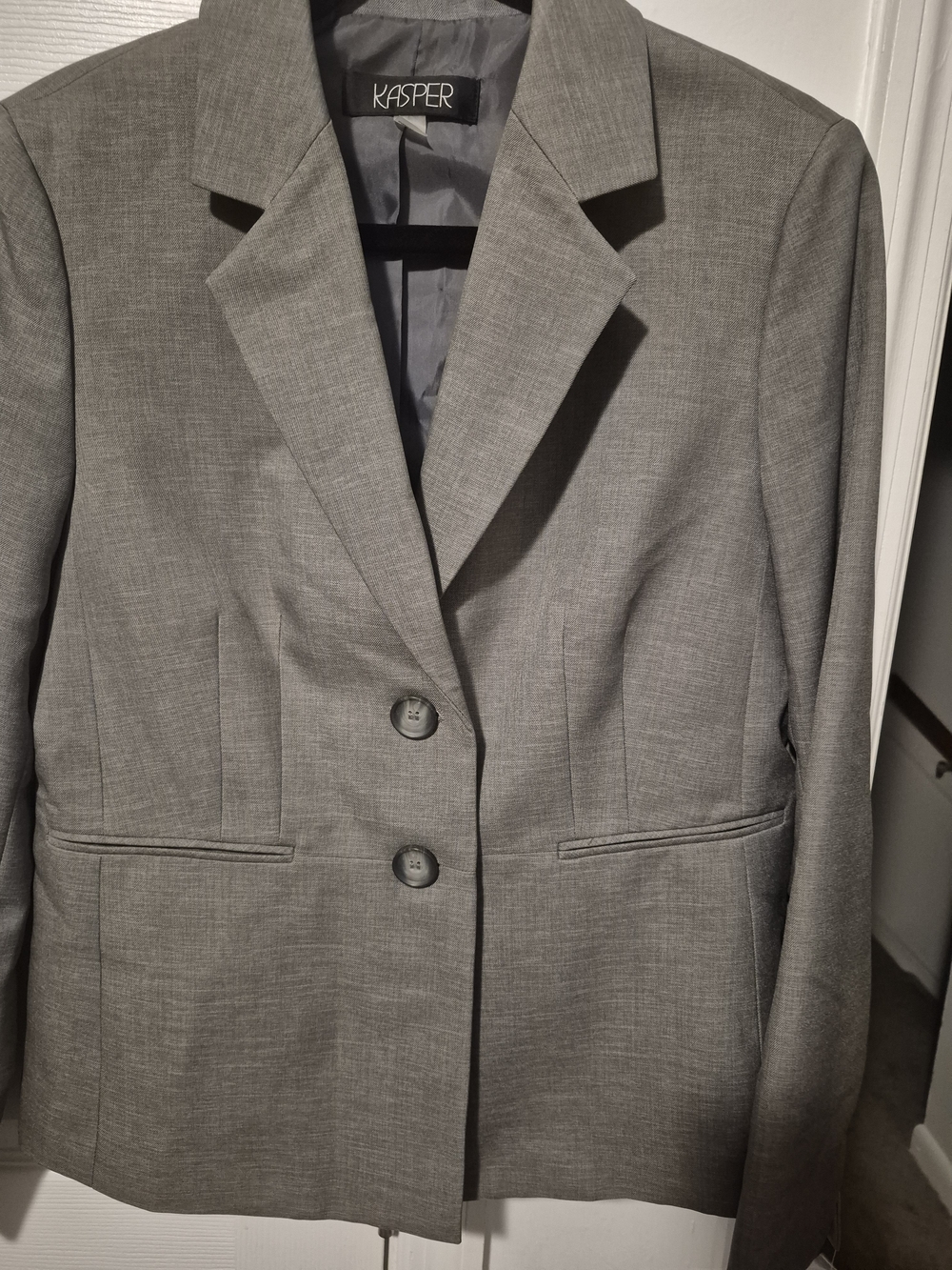 Kasper Women's Gray Tailored Blazer Jacket